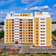 ул. Гайдара, 37 - 9-этажный кирпичный жилой дом. Построен в 2019 г.